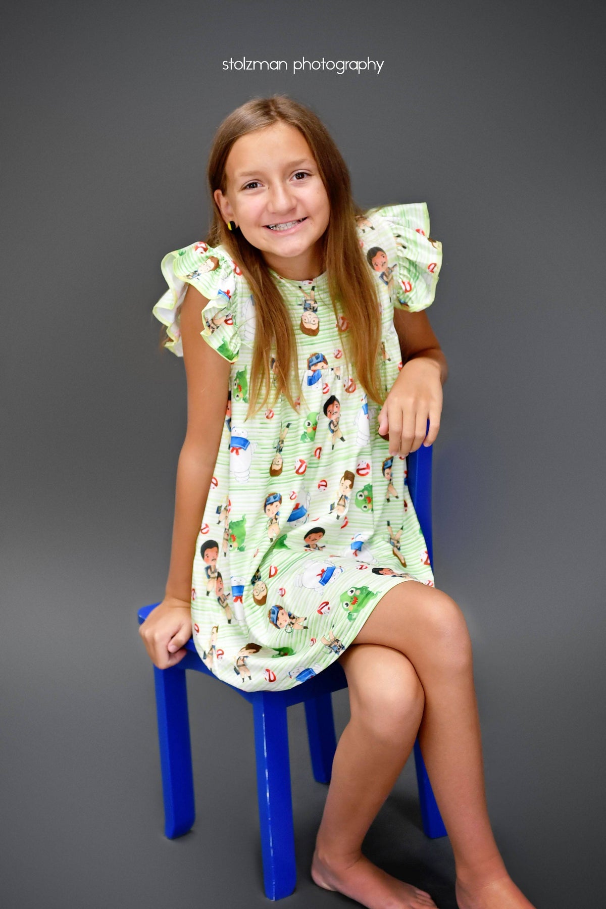 Paranormal Hunters Milk Silk Flutter Dress