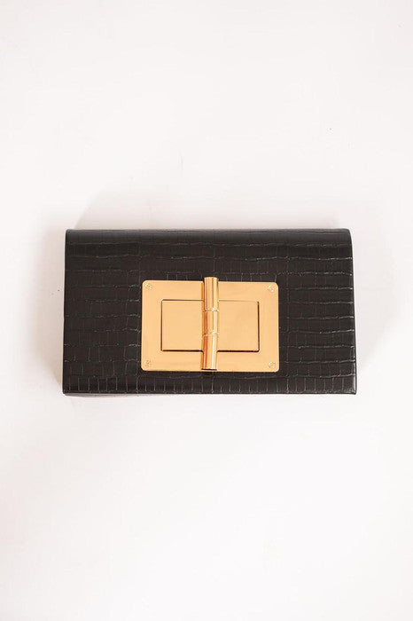 Lillian Croc Clutch