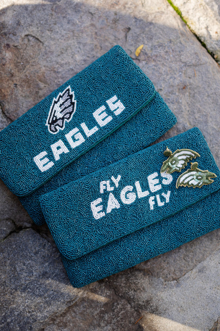 Eagles Head - Fabric Backed Earrings