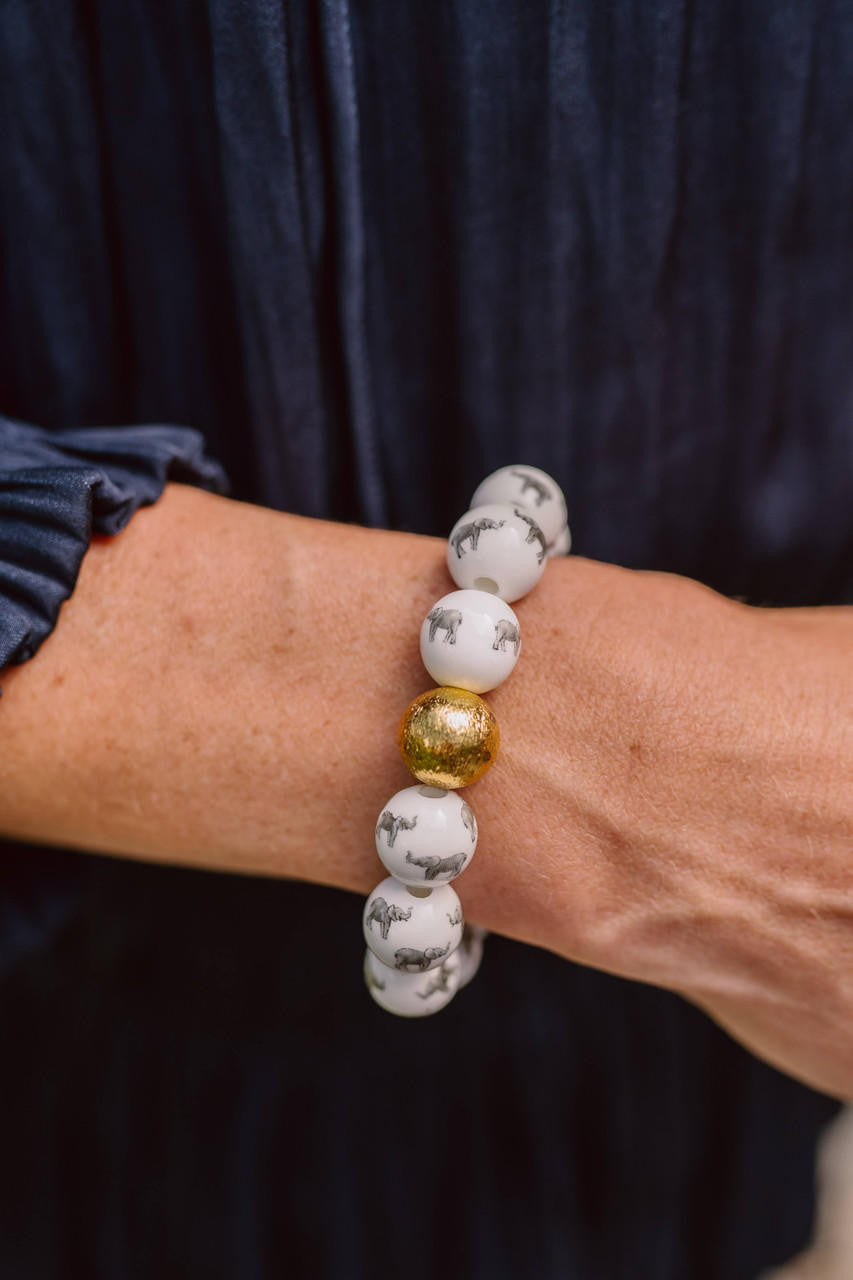 Georgia Beaded Bracelet - Elephant - Gameday Collection