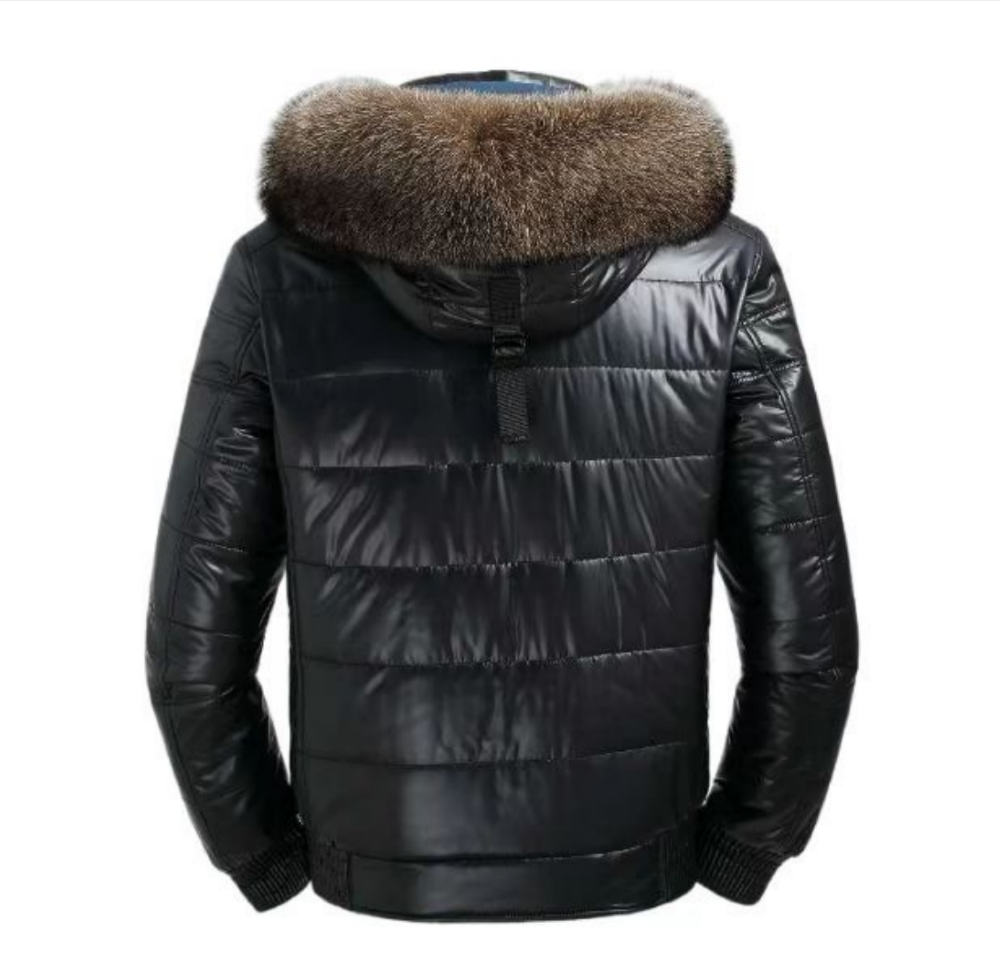 Genuine Fur Trim Jacket
