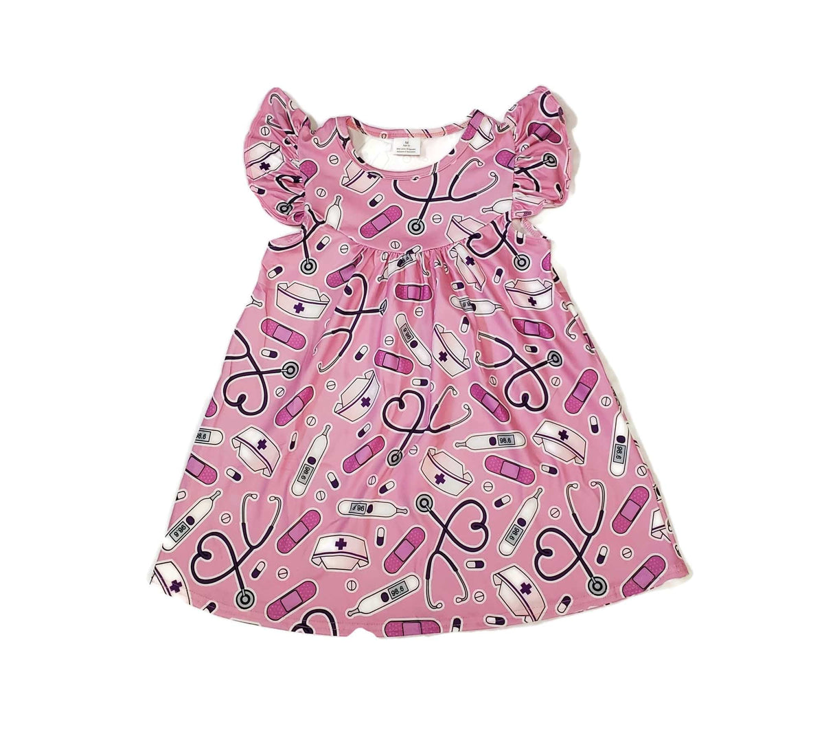 Nurse Milk Silk Flutter Dress