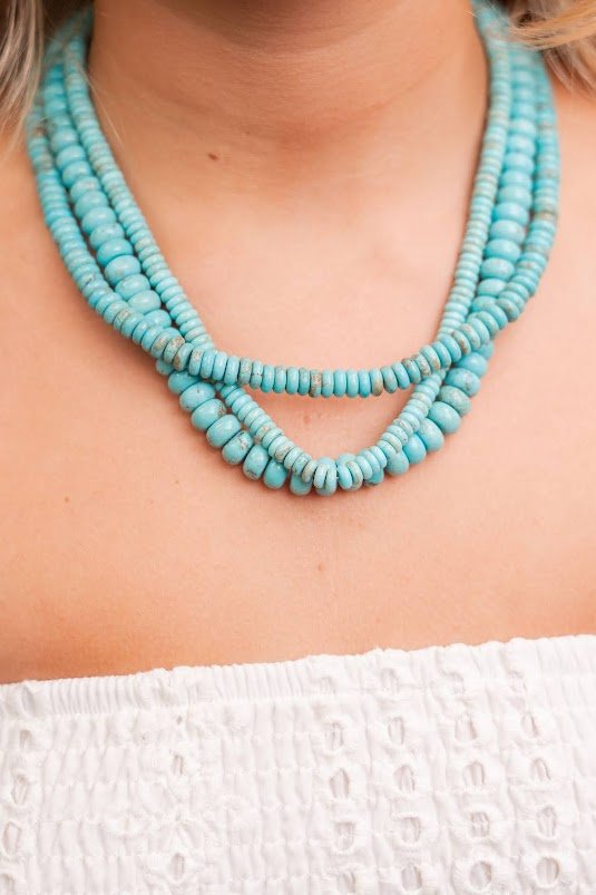10mm Tradd Turquoise Necklace  - Belle of the Ball Collection