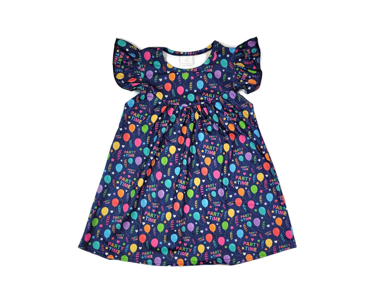 Party Time Milk Silk Flutter Dress