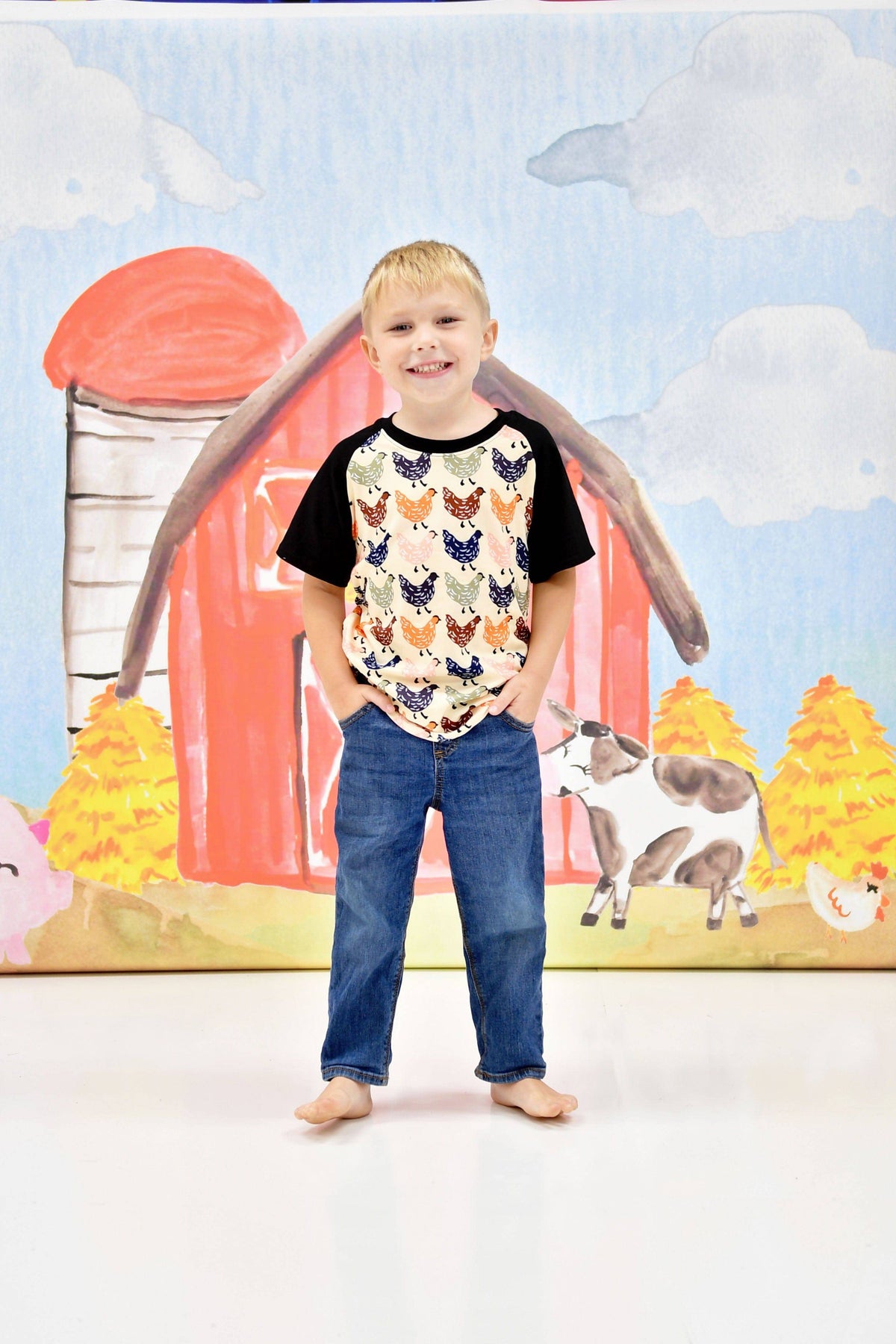 Rustic Chicken Milk Silk Raglan