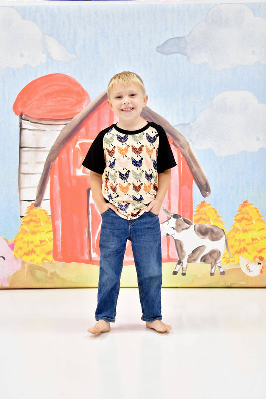 Rustic Chicken Milk Silk Raglan