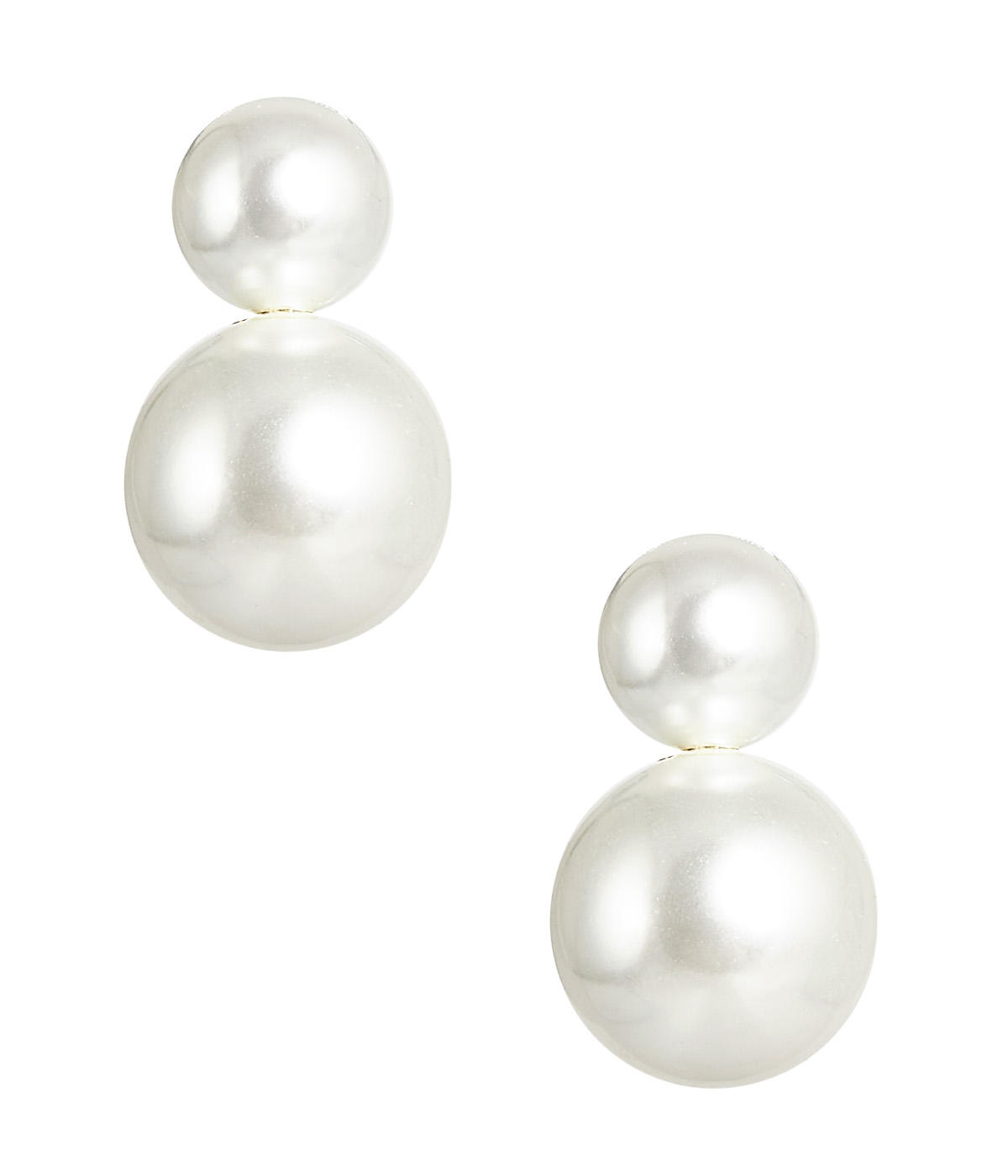 Audrey - Double Pearl earrings - Belle of  the Ball
