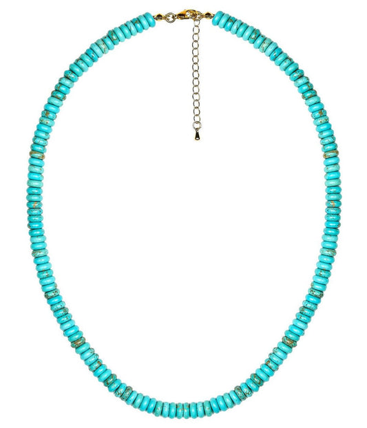 8mm Tradd  Turquoise Necklace  - Belle of the Ball Collection