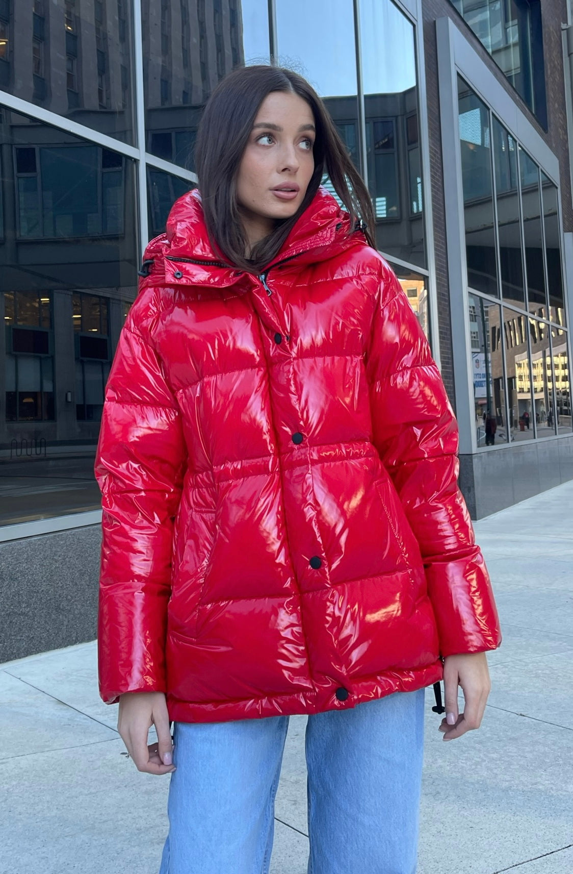 Gia Laque Premium Down Hooded Jacket
