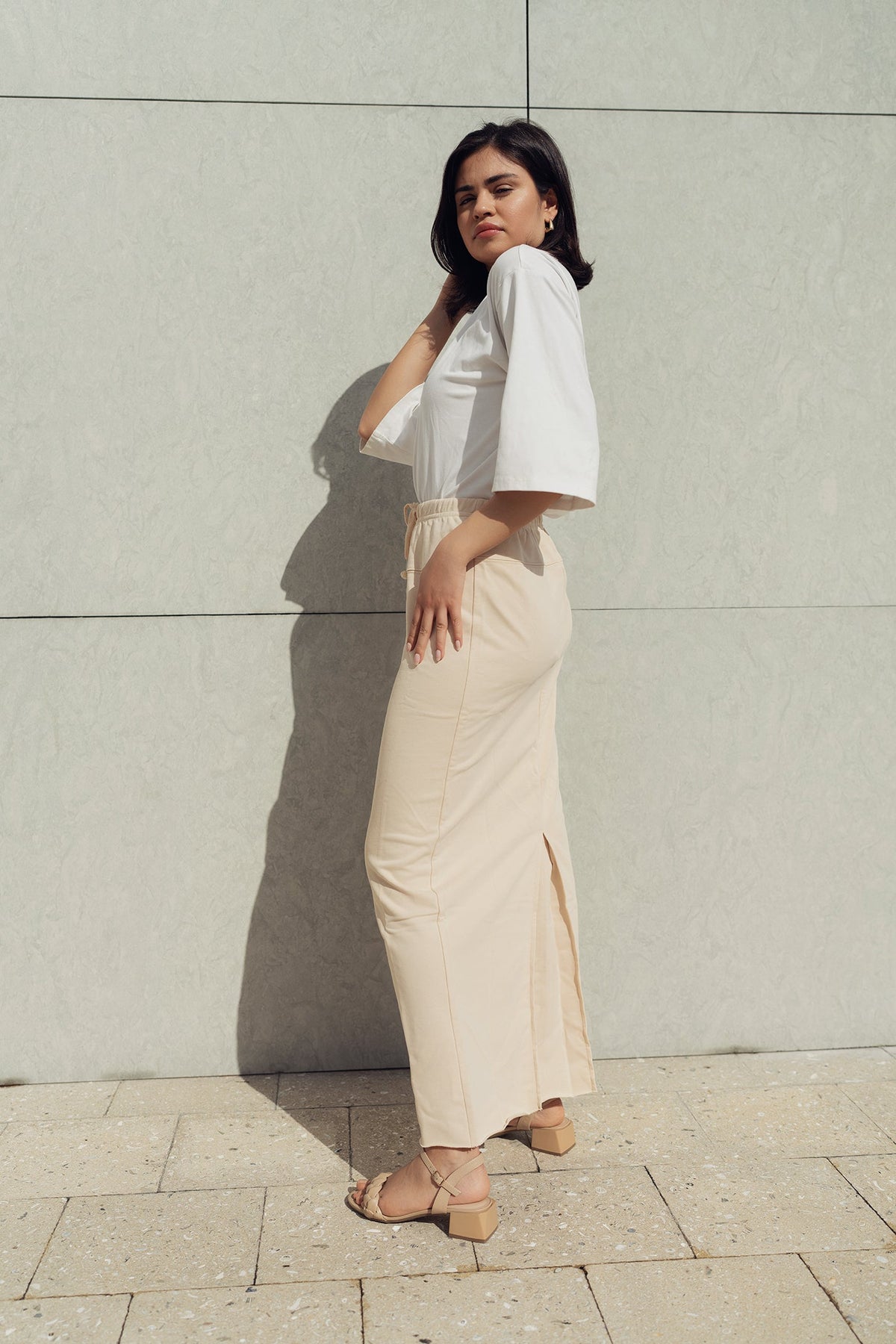 STRAIGHT JERSEY SKIRT