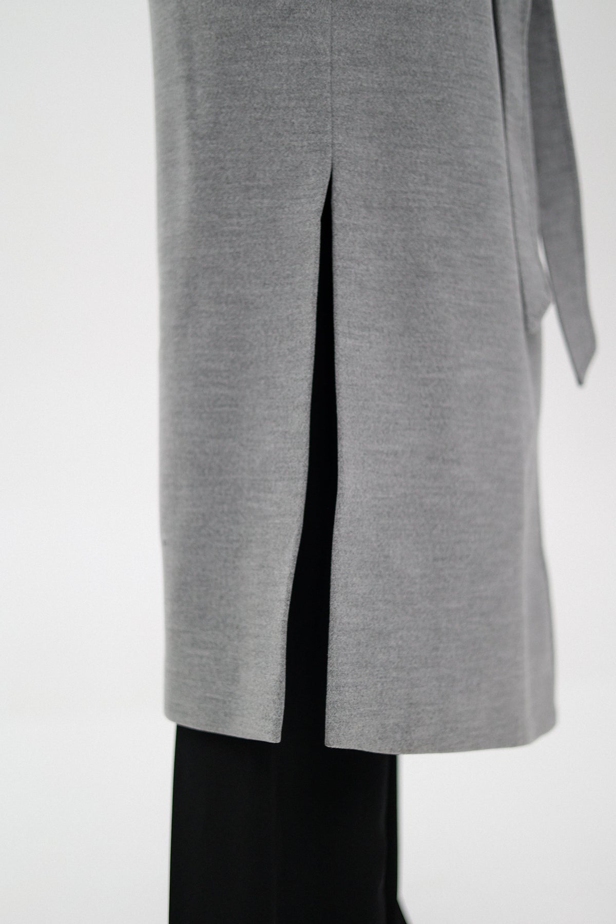 Cambridge Comfort Wraparound Wool Cashmere Coat in Dove