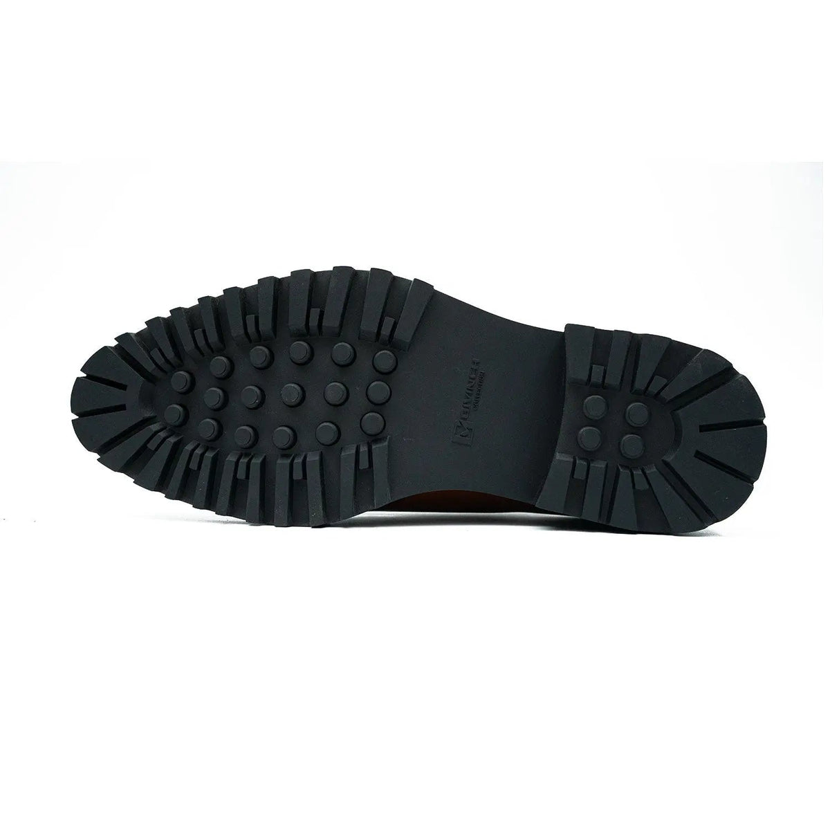 Cognac Brown Double Monk Shoe with Dark Toe