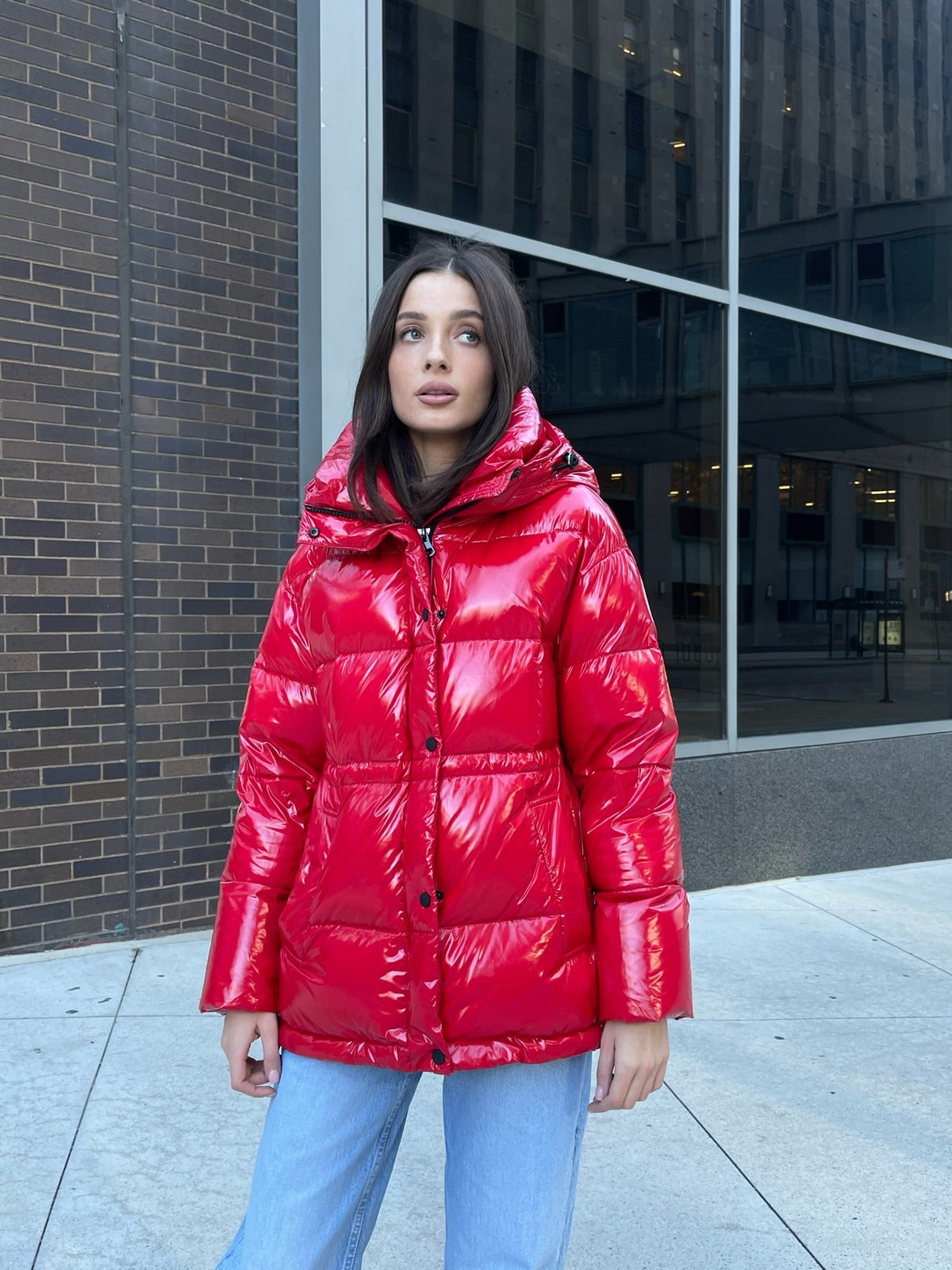 Gia Laque Premium Down Hooded Jacket