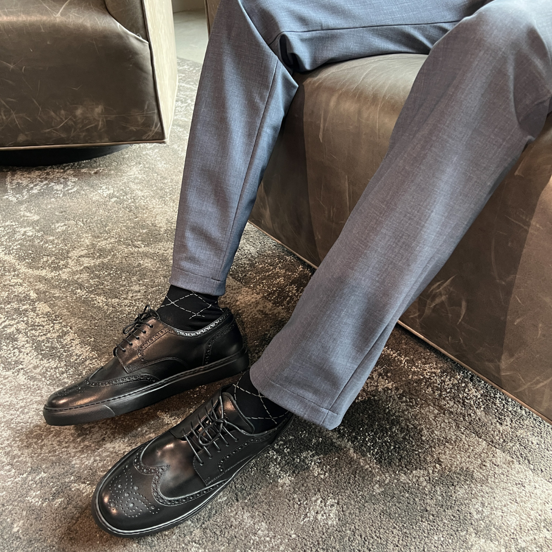 Men's Don Giovanni Wingtips - Black