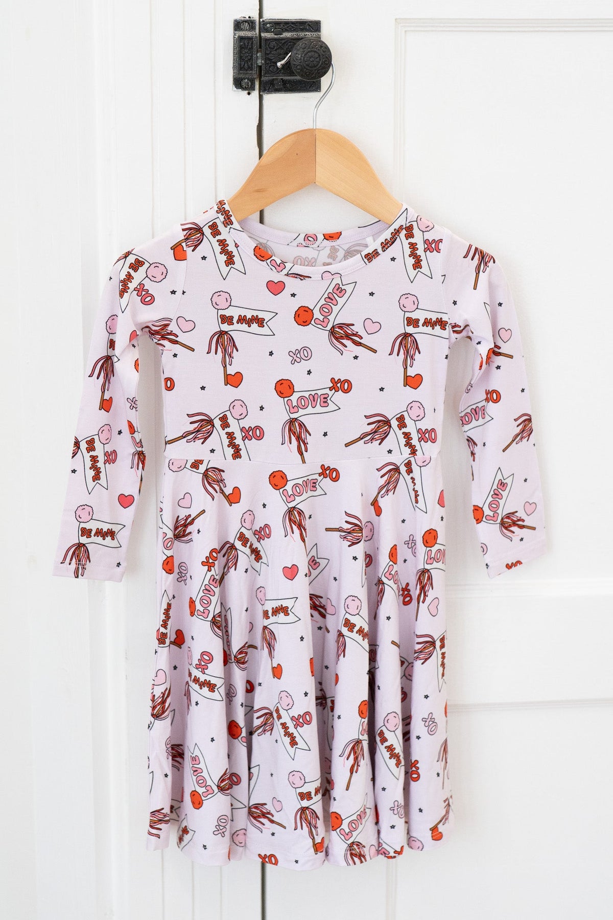 Valentine's Hearts | Long Sleeve Twirl Dress