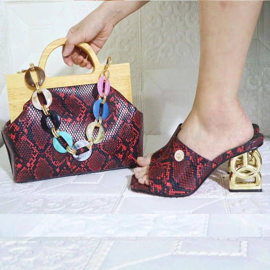 Matching Women Shoe and Bag Set HJL1-13
