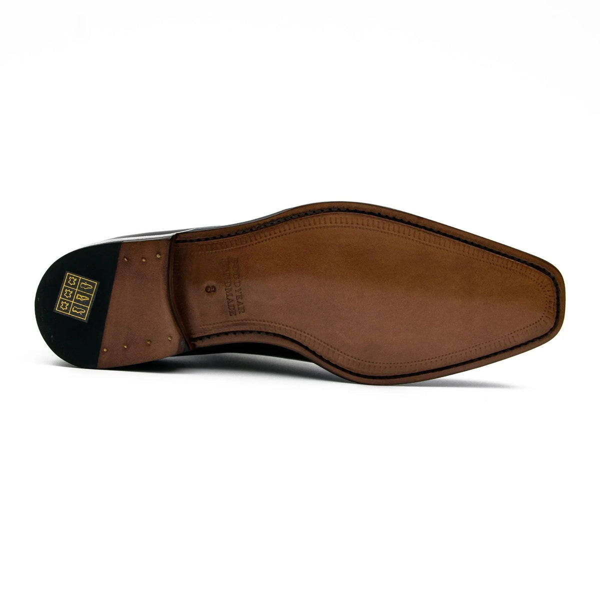 Dark Brown Elongated Wingtip Oxford Shoes