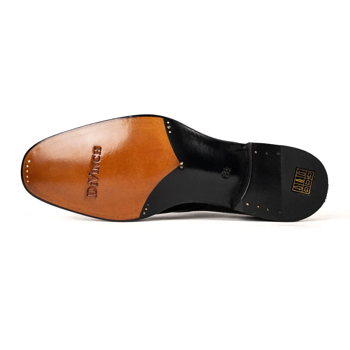 Black Plain-Toe Oxford Shoes with Textured Panels