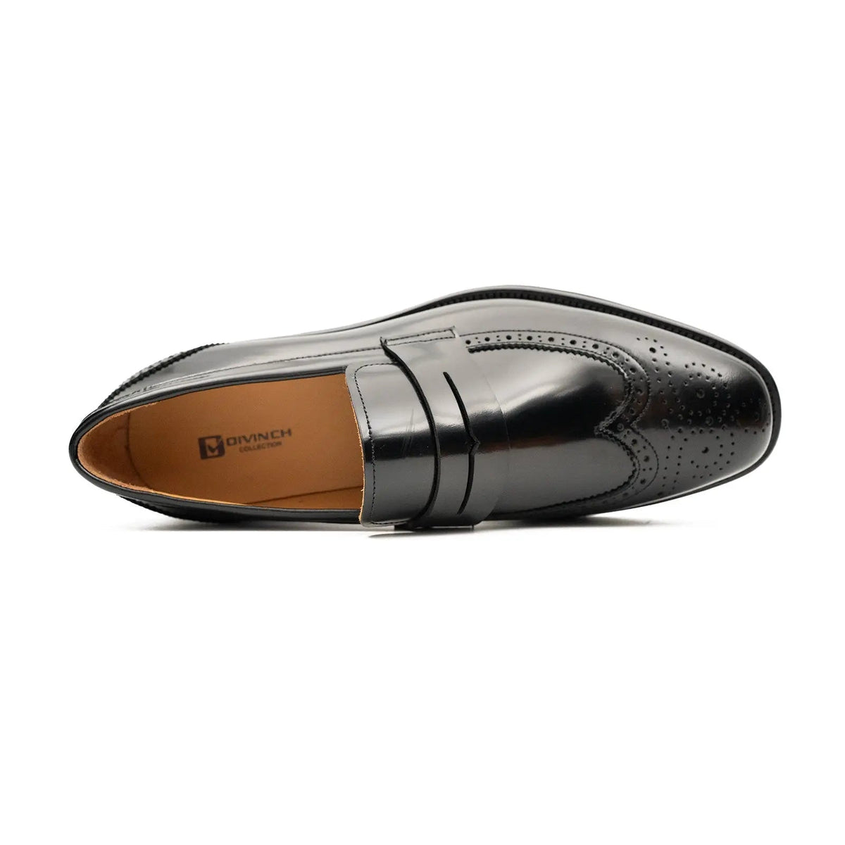 Black Glossy Platform Penny Loafer