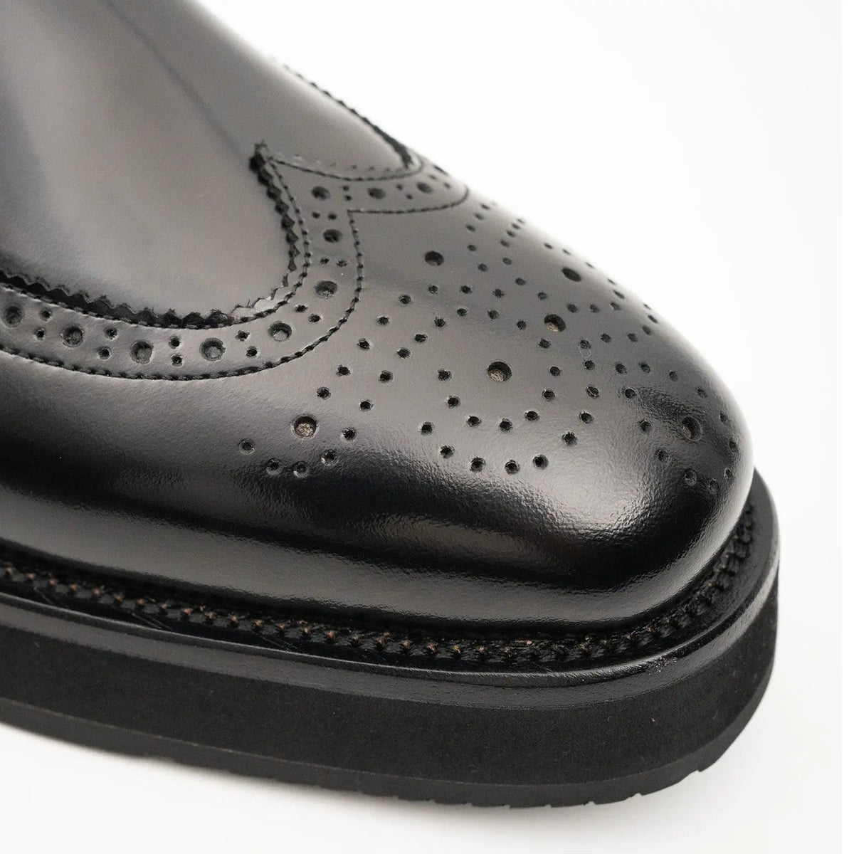 Black Glossy Platform Penny Loafer