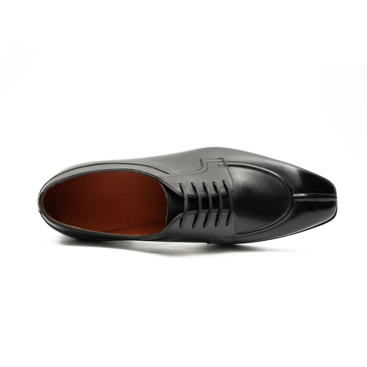 Black Glossy Lace-Up Dress Shoe