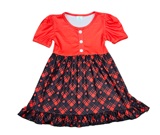 Made With Love Short Sleeve Milk Silk Dress