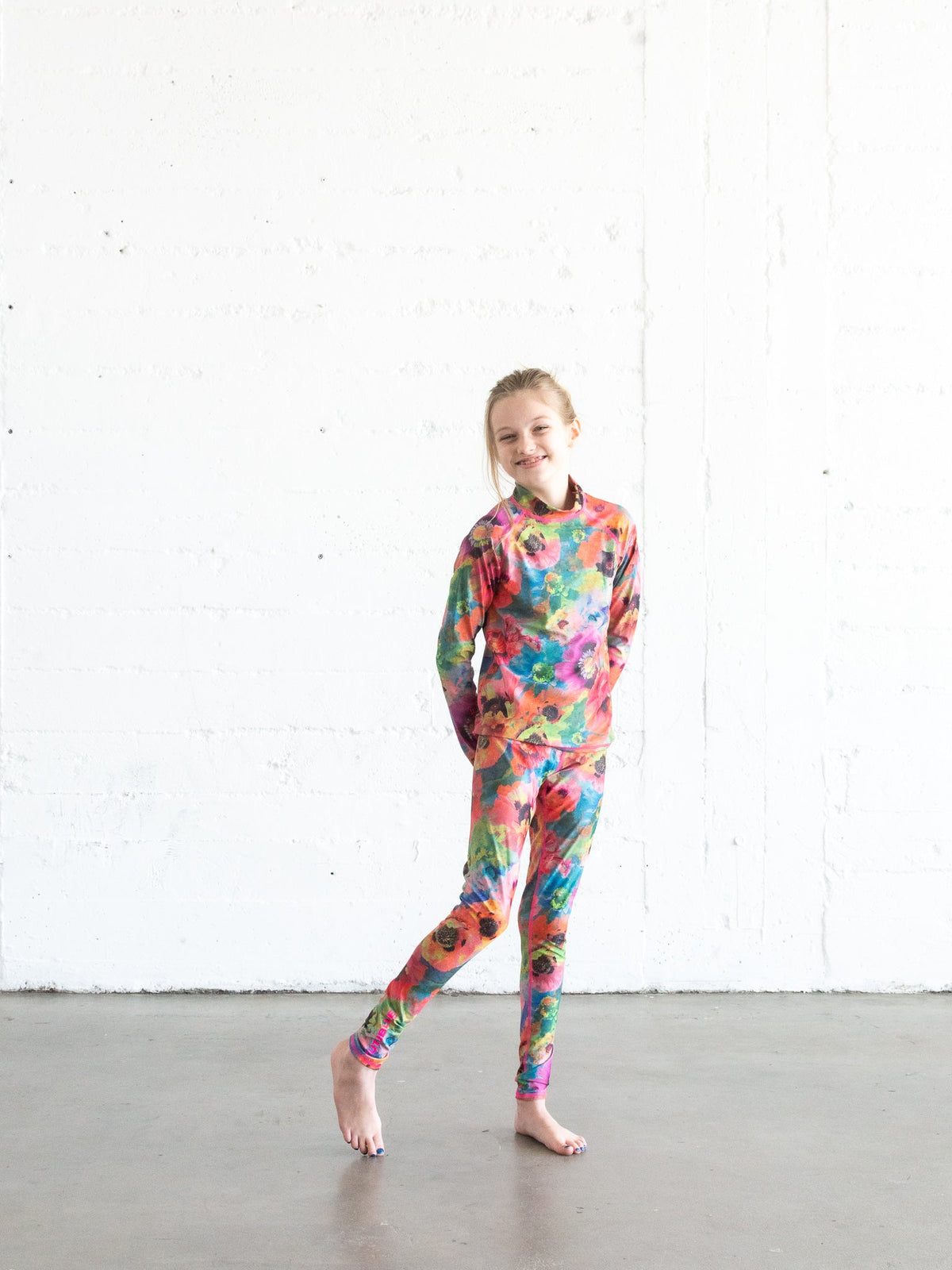Girl's Pullover Rash Guard - Sea Poppy Pink