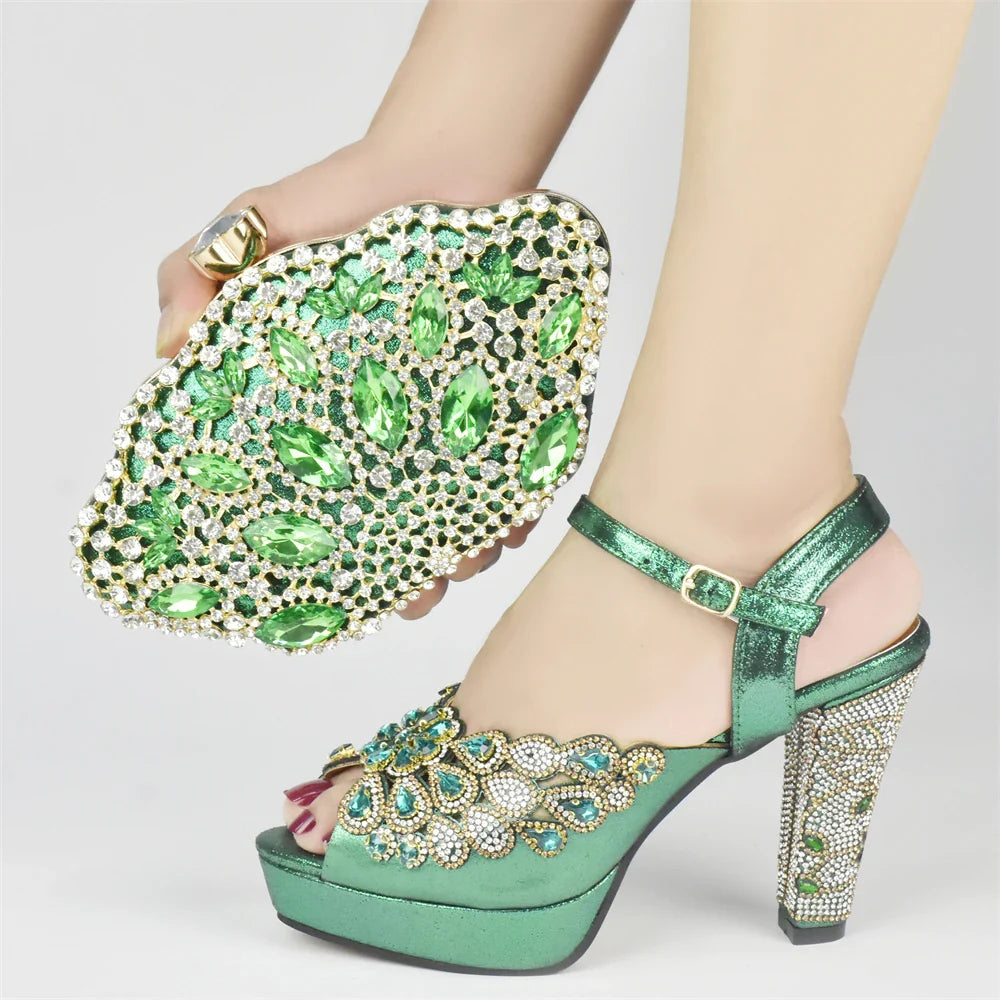 New Italian Party Shoes and Bag Set TYR56