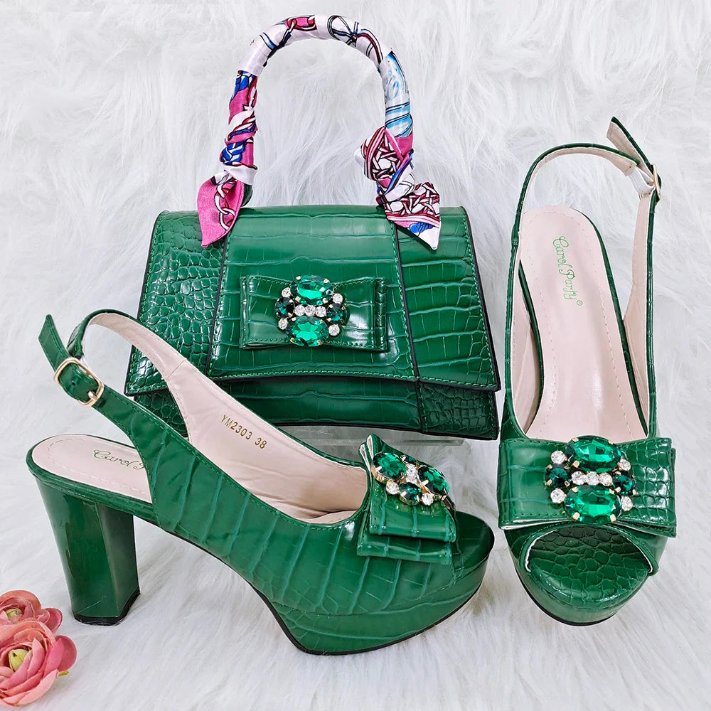 Italian Shoe and Bag Set New HFG1-23