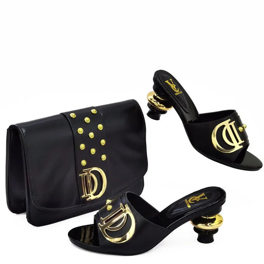 New Italian Shoes with Matching Bags Set EDL89