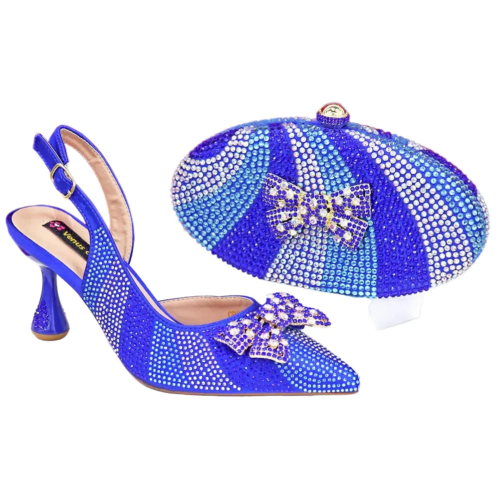 Women's High Heels And Exquisite Clutch Bag Set RT453
