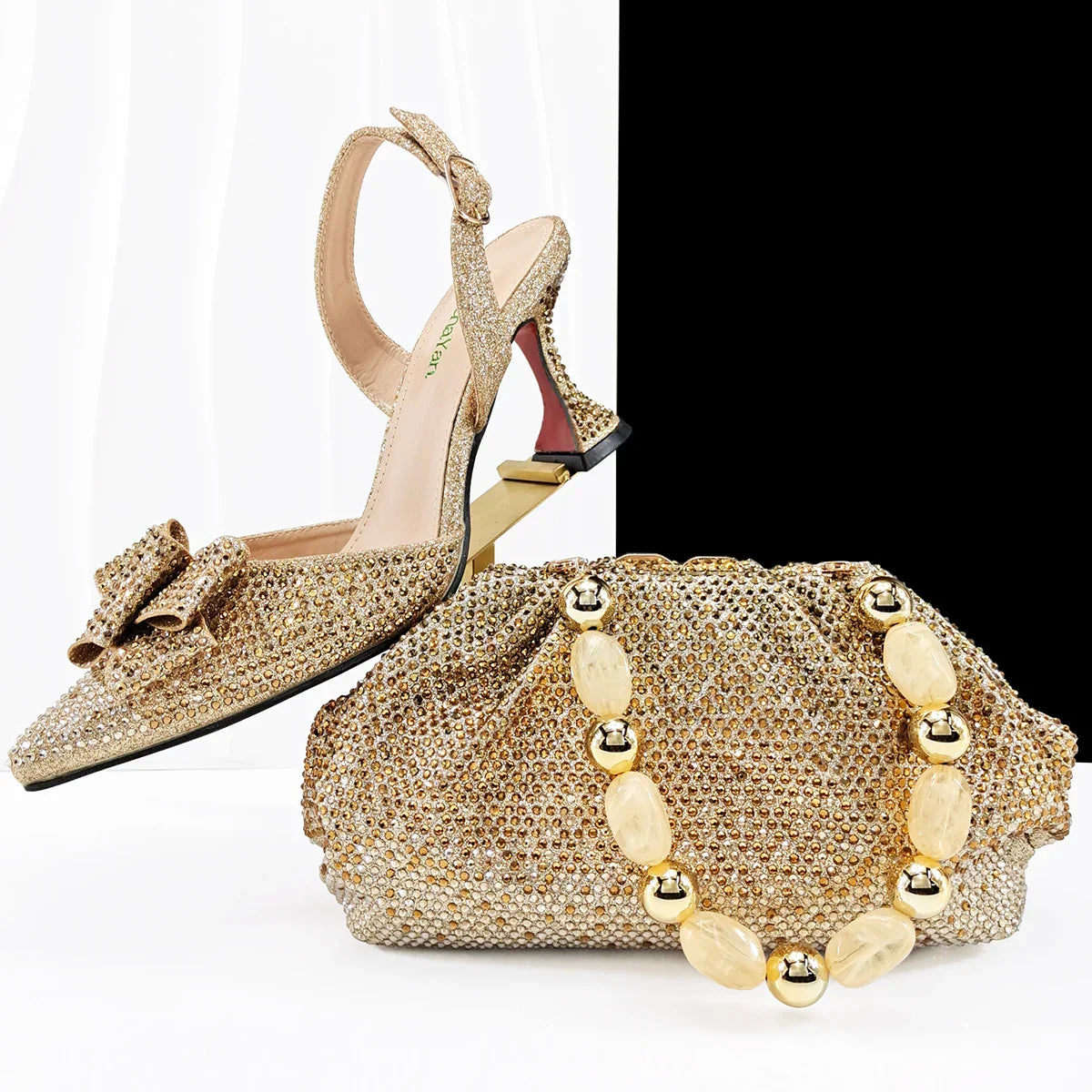High Quality Style Ladies Shoes And Bags Set EDHC1-1