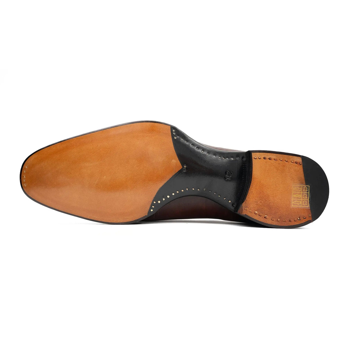 Brown Elongated Plain-Toe Oxford Shoes