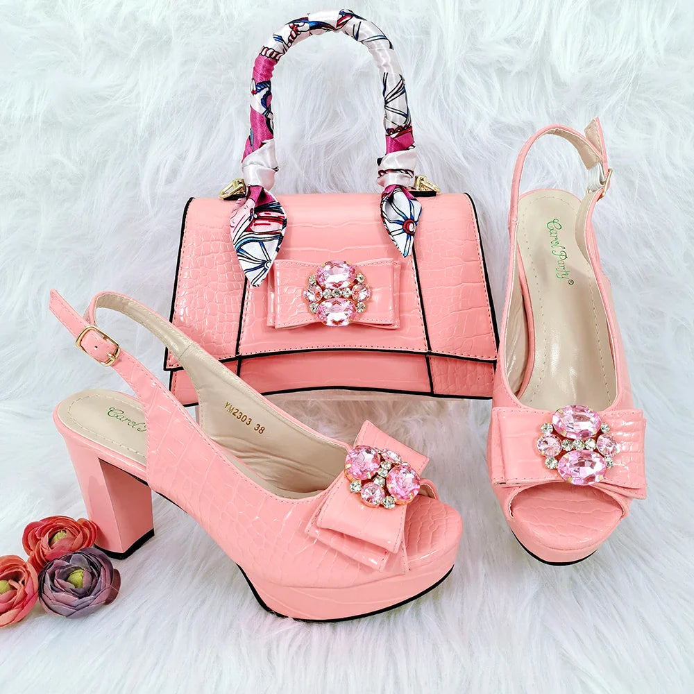 Italian Shoe and Bag Set New HFG1-23