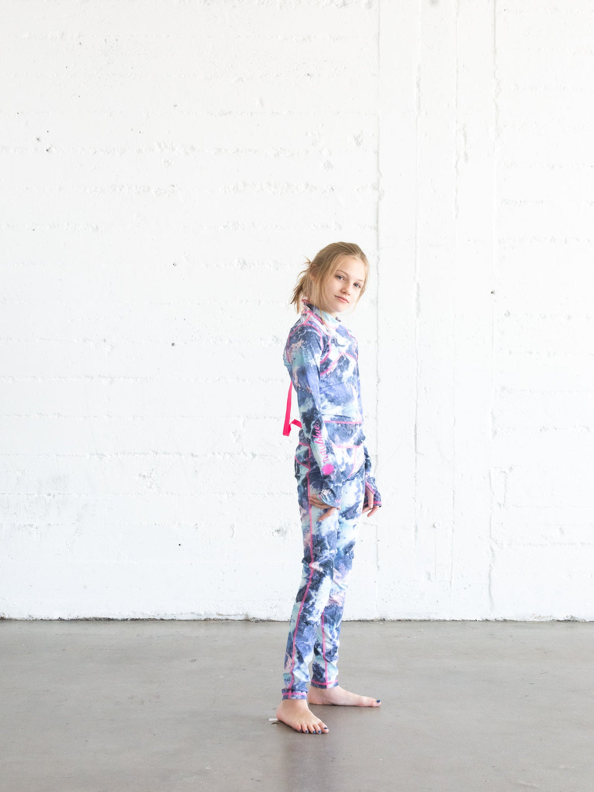 Girl's Long Swimsuit - Stardust