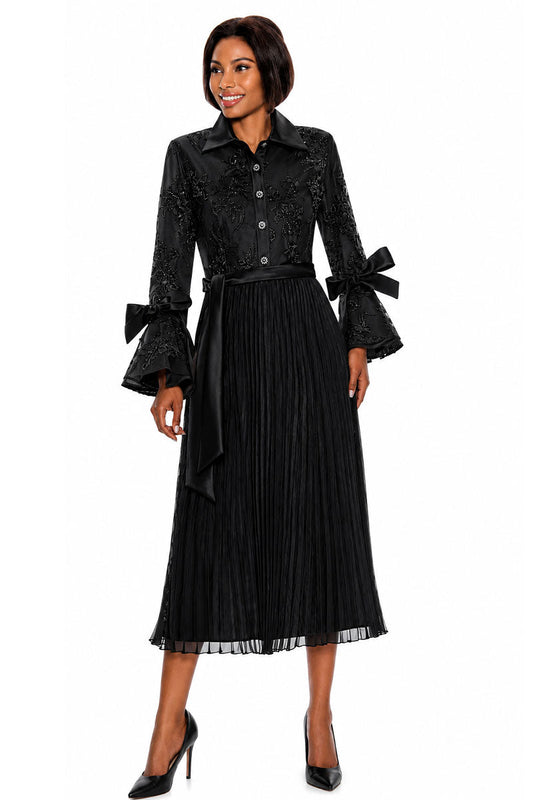 Terramina Church Dress 7054C-Black