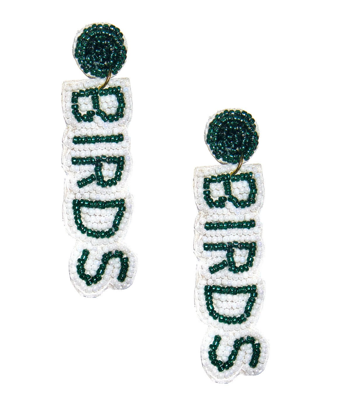 BIRDS Drop  - Fabric Backed Earrings