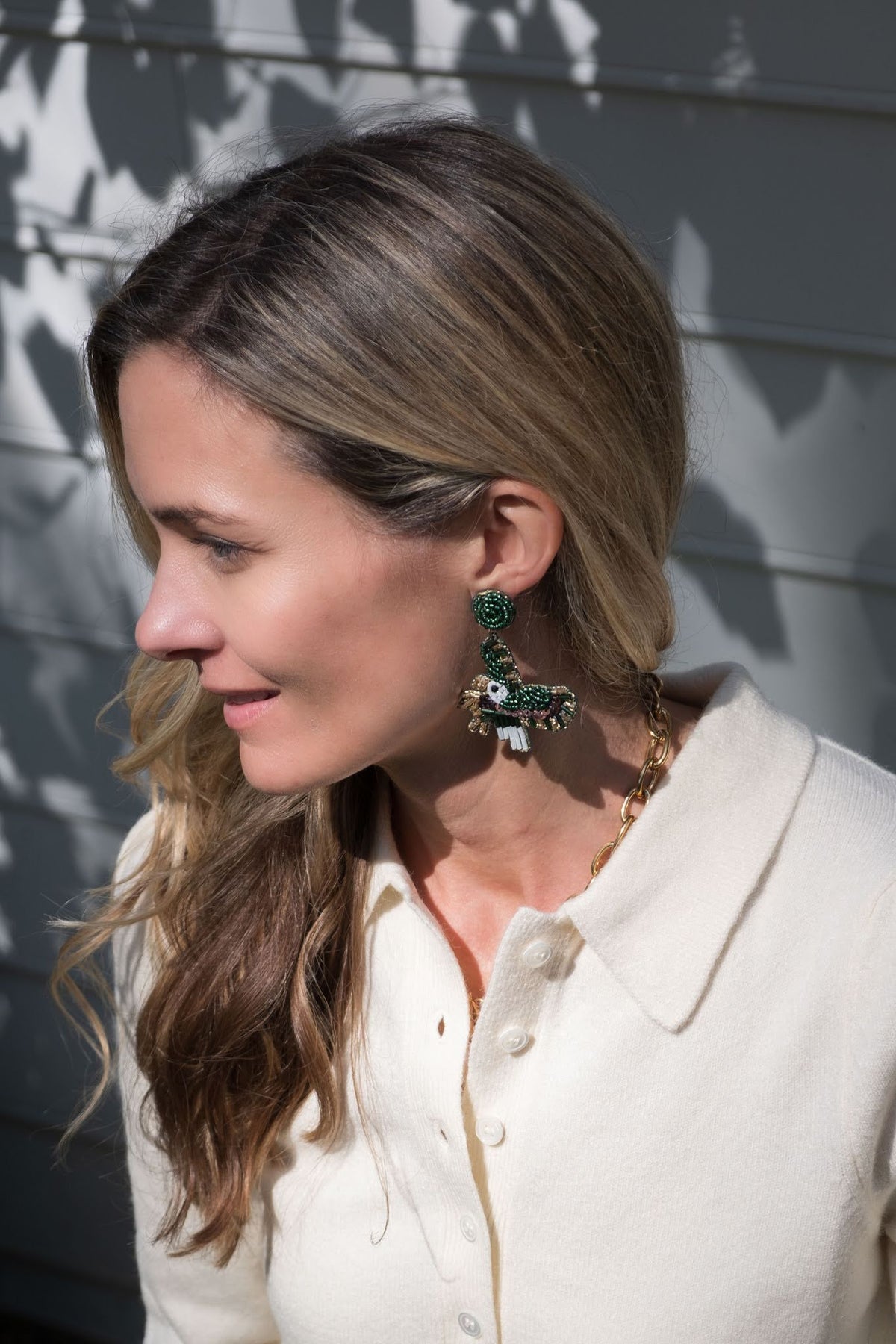 Eagles Body - Fabric Backed Earrings