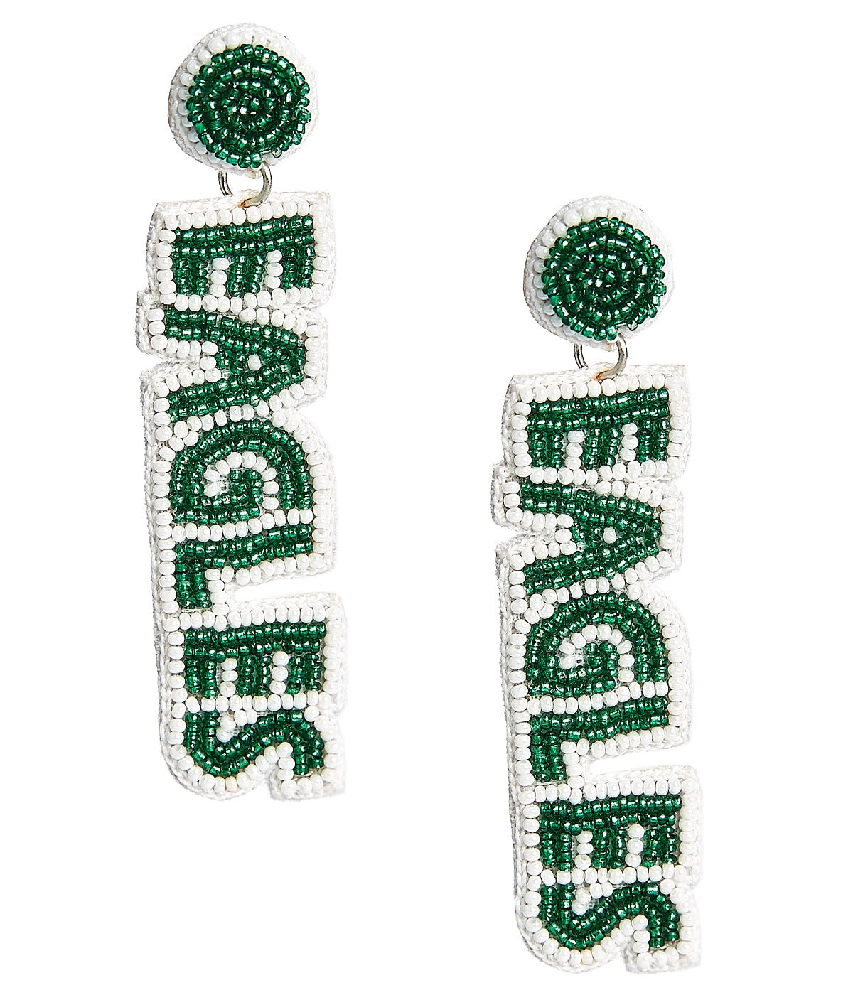 Eagles Drop  - Fabric Backed Earrings