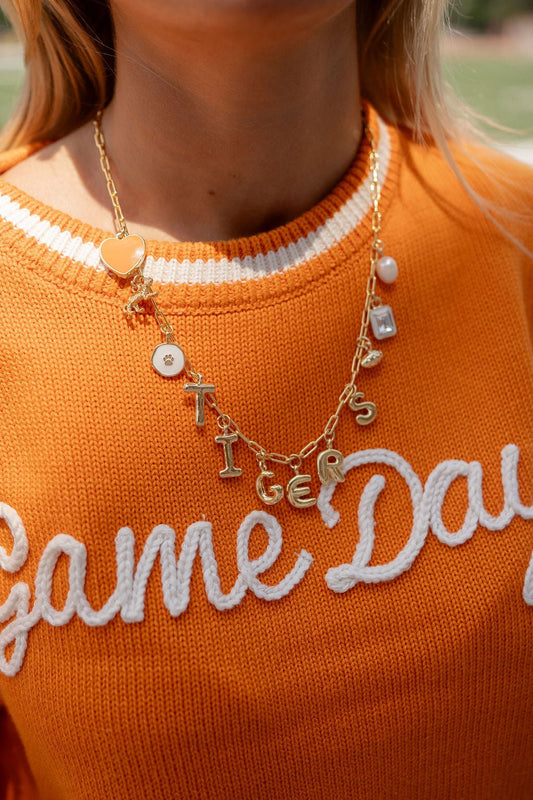 Gameday Charm Necklace - 18k Gold Plated