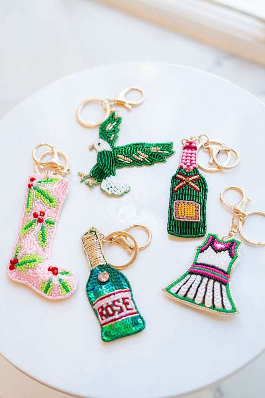 Hand Beaded  - Key Chains - Bag Charm