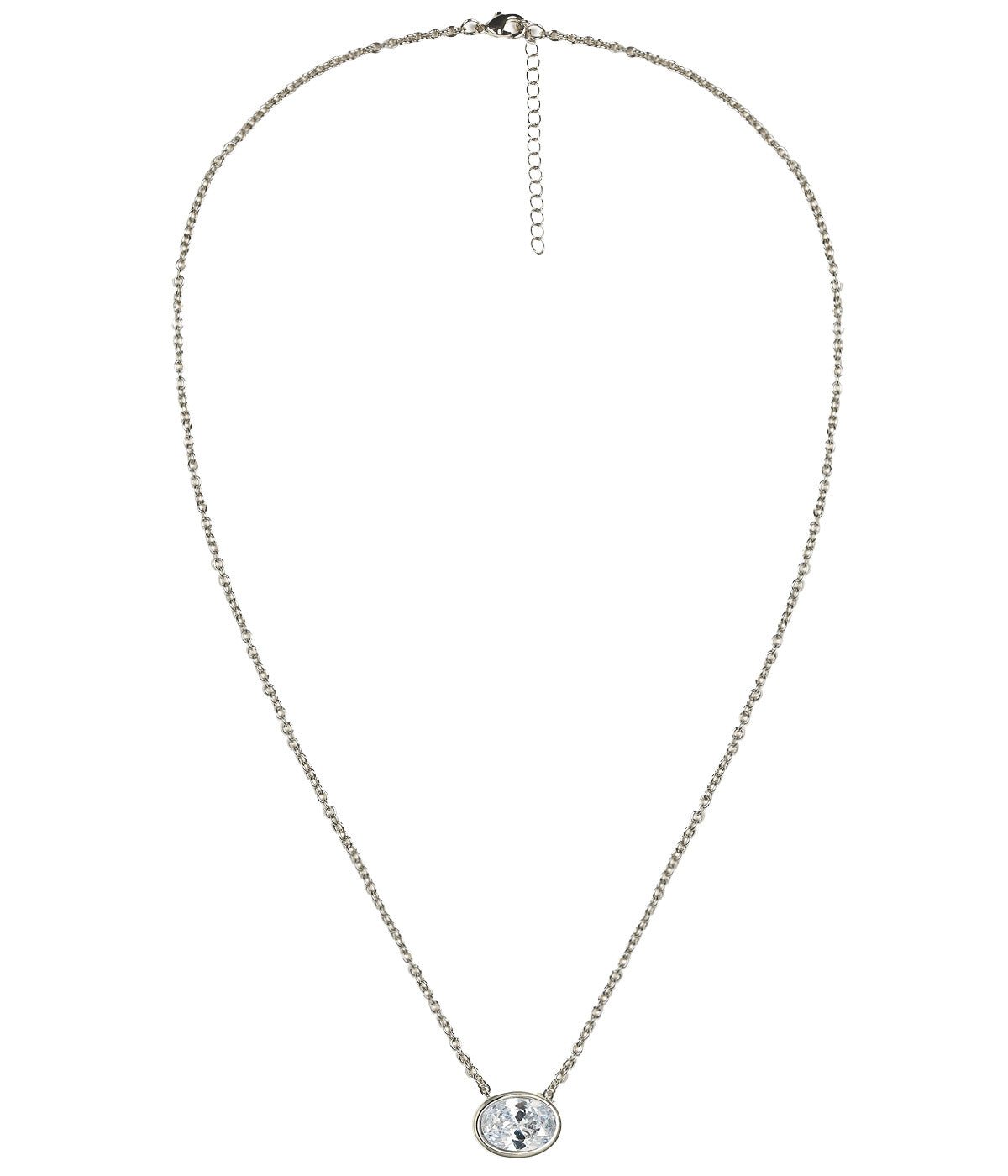 Large Oval Bezel Necklace