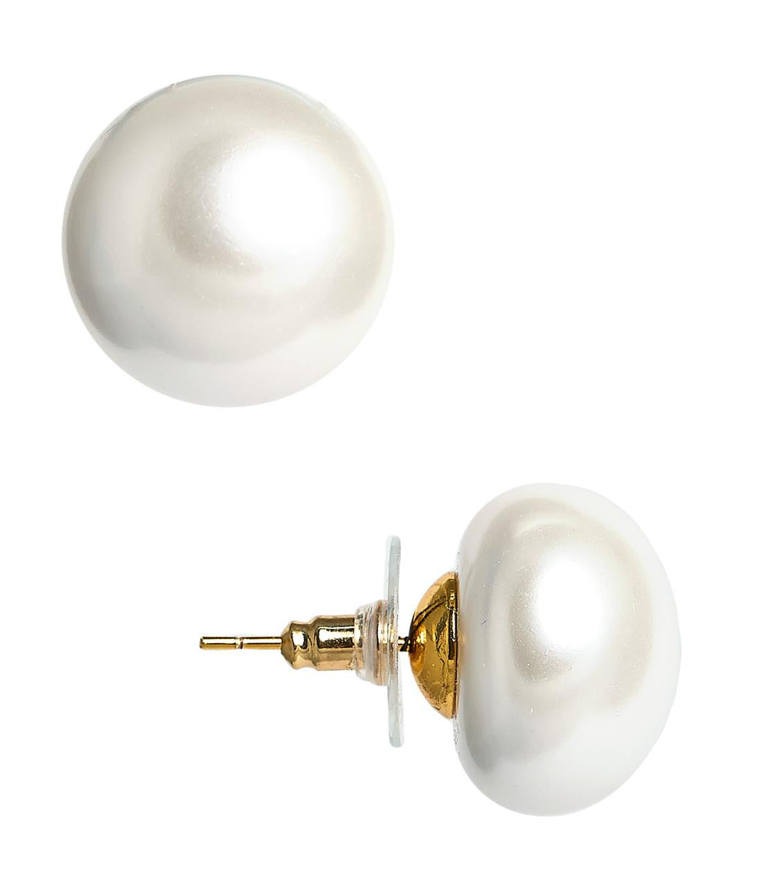 18mm Barrett Pearl Studs - Meeghan Mullin x Lisi Lerch Collection