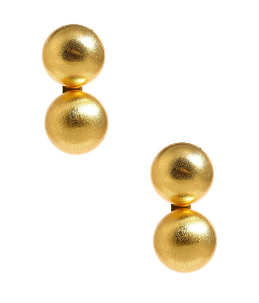 Belle Stud - Brushed Gold - Belle of the Ball