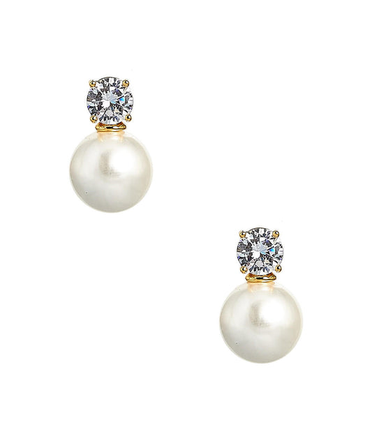 Carolyn - Big Rhinestone and Pearl Stud - Belle of the Ball