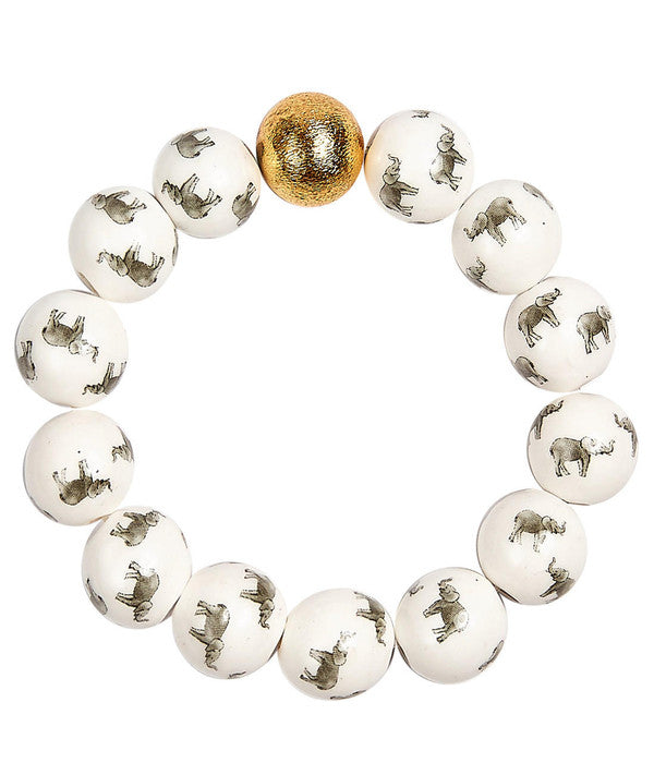 Georgia Beaded Bracelet - Elephant - Gameday Collection