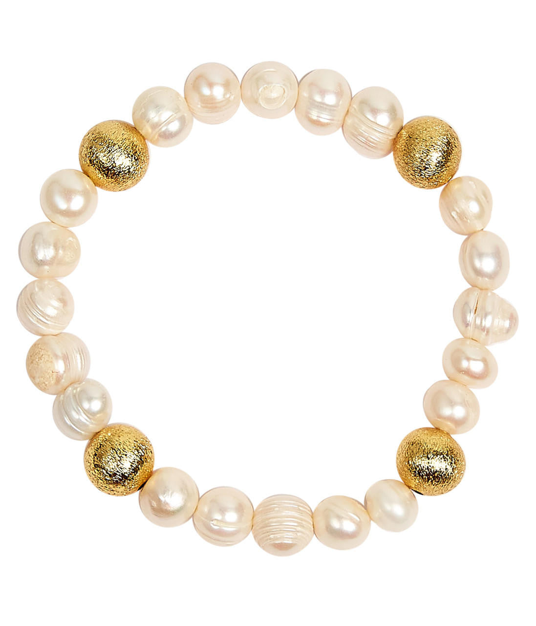 Georgia Beaded Bracelet - Freshwater Pearl and 10mm