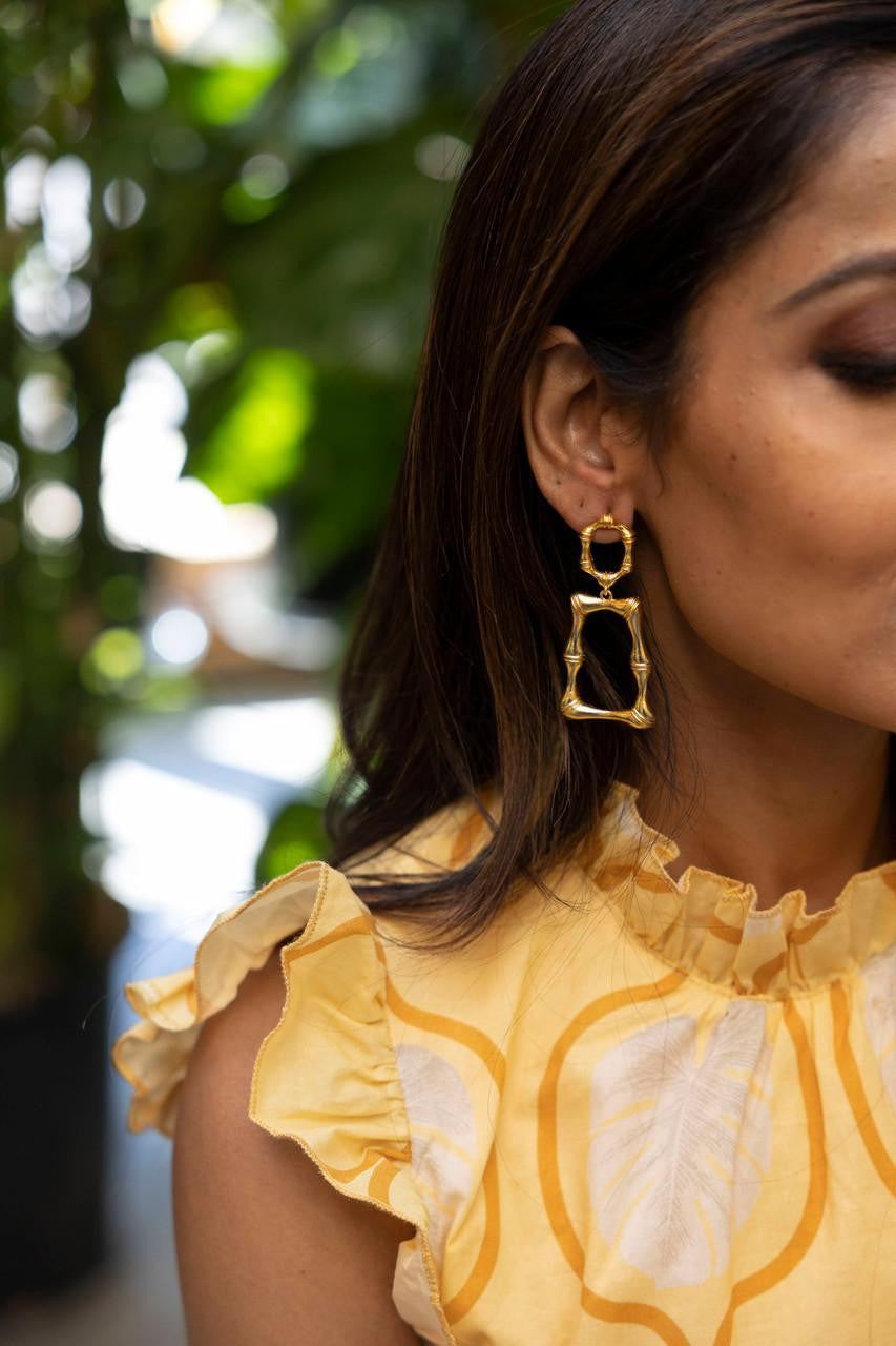 Jordan - Statement Bamboo - Earrings