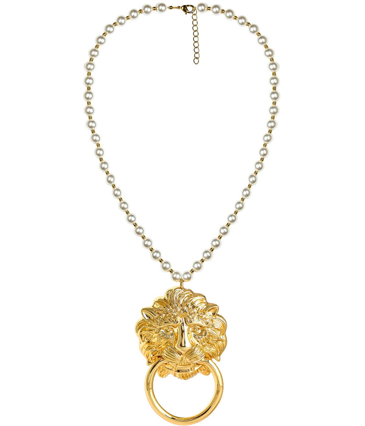 Vivi - Statement Doorknocker Statement Necklaces - 18k Plated Gold